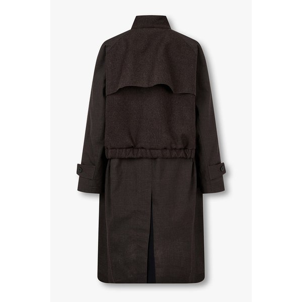 남성 멜턴 레이어드 슈팅 코트 (초코) 6425305501000