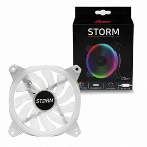 스톰 ARGB 더블링 120 화이트 케이스쿨러 120mm팬 쿨링팬