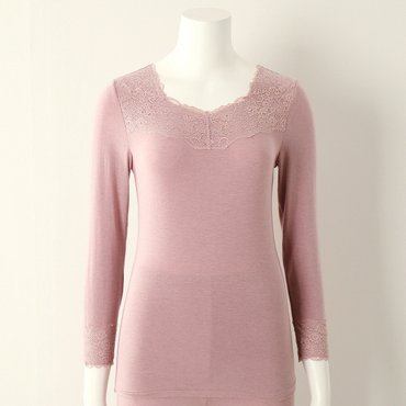비너스 SALE/ VLG5053C  24AW 9부상의(모달캐시미어/레이스)