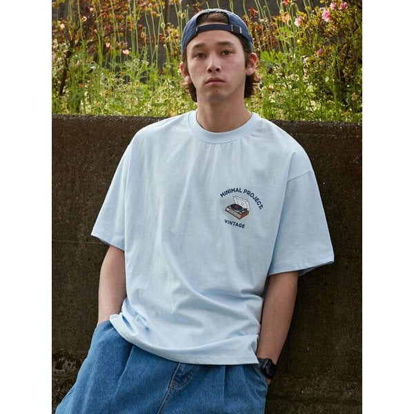 턴 테이블 빈티지 오버핏 반팔티셔츠 MST148 / 4color