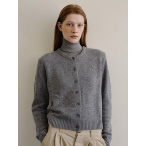 Classic knit cardigan Gray