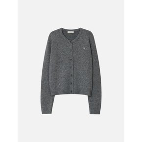 Classic knit cardigan Gray