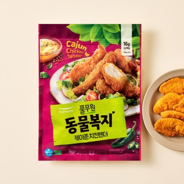 동물복지지구식단케이준치킨텐더 450g