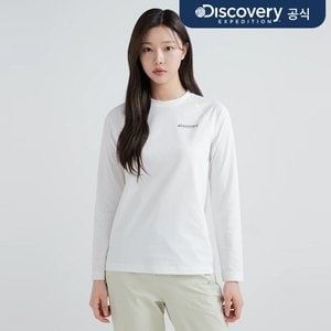 디스커버리 여성 에센셜 기능성 티셔츠 (O/WHITE)