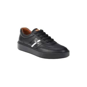 이스퀘어 4475441 Bally Coby 6240535 Mens Black Lamb Leather Sneakers