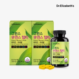 닥터엘리자베스 그린스 우먼스 멀티 (1,650mg x 60정) x 2박스