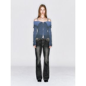 THICK STITCH JEAN [BLACK]