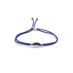 Shell string bracelet (blue)