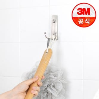 3M 코맨드 메탈 더블훅 욕실정리 인테리어