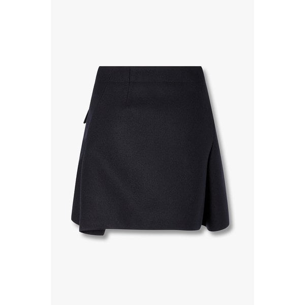 여성 울 멜턴 미니 스커트 6415316126000