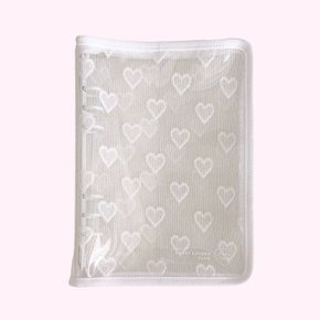 [A5] Heart Lovers Club: 6-ring diary cover - white