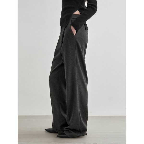윈터ver) 원 턱 와이드 슬랙스 차콜 MDPT025FWCHARCOAL