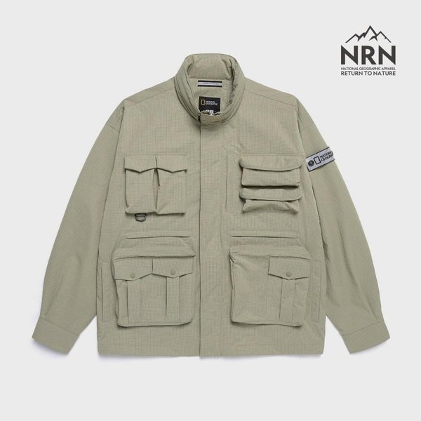 [여주점] N251MJP110 NRN 멀티포켓 스탠드넥 유틸리티 점퍼 베이지