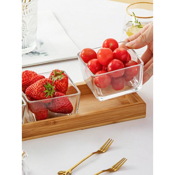 유리나눔 플레이트  + 우드 트레이 플레터 세트