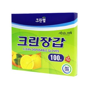크린랲 100매 x 1갑 크린장갑 중 위생장갑 비닐장갑