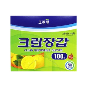 크린랲 100매 x 1갑 크린장갑 중 위생장갑 비닐장갑