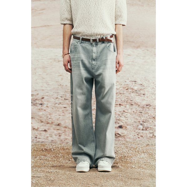 [여주점] [이로] 남성 WASHED DENIM 와이드 팬츠 IQPDM24702GYX