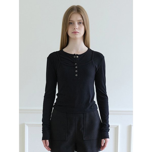 Ring Snap Sleeveless - Black