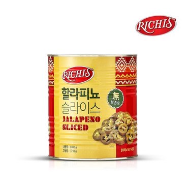 동서 리치스 할라피뇨 슬라이스 3kg x 6캔