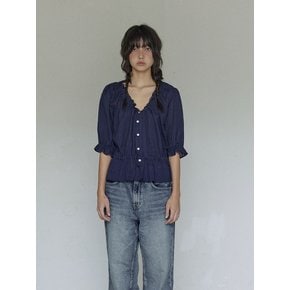 Breeze lace blouse / Deep blue