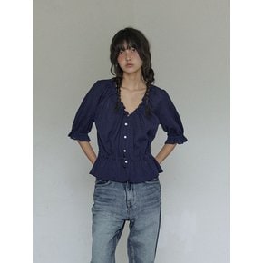 Breeze lace blouse / Deep blue