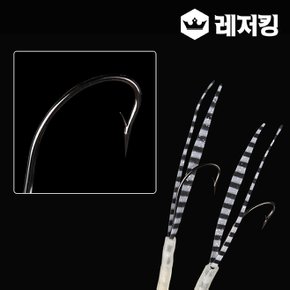 심해 갈치 스커트 묶음바늘 10개입 갈치낚시바늘