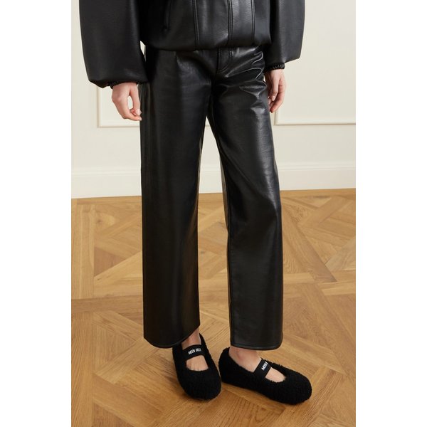 문부츠 시어링 발레리나 플랫 슈즈 46376663162981176