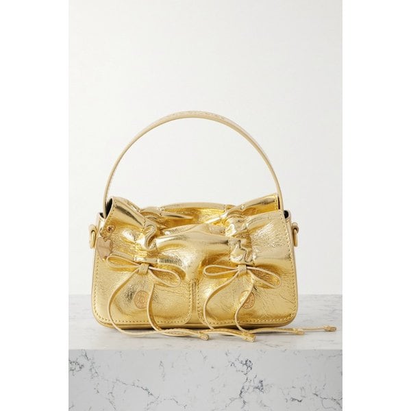 마이크로 메탈릭 크링클 가죽 토트백 46376663162904415