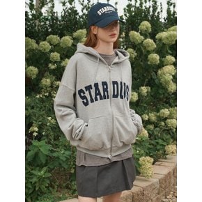 Stardust zip-up hood Gray