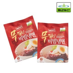 칠갑 무김치 비빔냉면 624g x10개 한박스