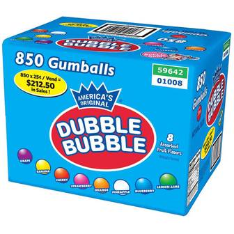  더블버블 검볼 껌 어쏘트먼트 850개입 Dubble Bubble Gumball Assortment