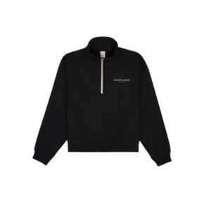 SPORTYRICH SportyRich Quarter Zip - BLACKwhite (QZ851) (스포티앤리치 로고 쿼터 짚)