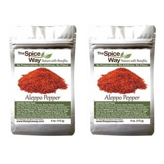  [해외직구]더 스파이스 웨이 프리미엄 알레포 페퍼 112g 2팩 The Spice Way Premium Aleppo Pepper Seasoning 4oz