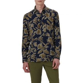 3680623 Bugatchi Julian Shaped Fit EcoVero Floral Print Button Up Shirt