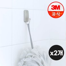 코맨드 메탈 훅 (소) x2개 욕실정리 인테리어