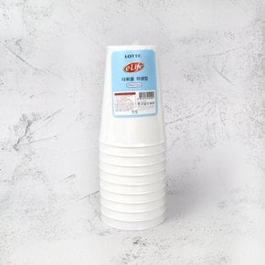 이라이프 롯데 다회용위생컵(백색) 270ml (10p)