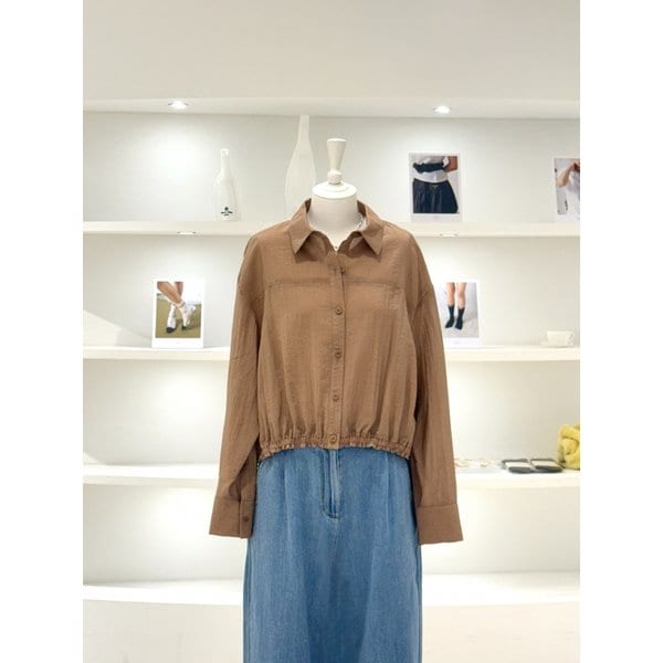 [여주점] 여성 블루종 나일론 혼방 블라우스 (L262PSC054)