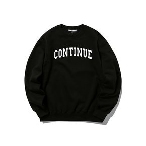 CONTINUE LOGO 크루넥 - 블랙