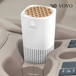 (리뷰이벤트) 보보이문센 차량용 공기청정기 편백나무필터 M-003W(화이트)