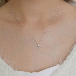 [하츠투하츠 이안 착용]PRN312 [SILVER925]Cubic Clover Necklace