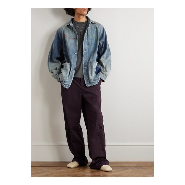 선인장 자수 데님 재킷 1647597359389398