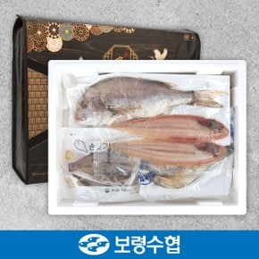 [9/12 오전8시 결제 건까지 명절전배송][보령수협] 반건조 수산 선물세트 4호 4.2kg/ 우럭,가자미,조기,참돔,오징어,박대+부직포가방