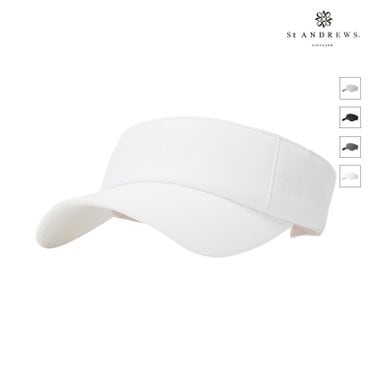 세인트앤드류스 [50%가격인하] 화이트 남성 심볼 자수 로고 베이직 썬바이저 811D1CP001_WH