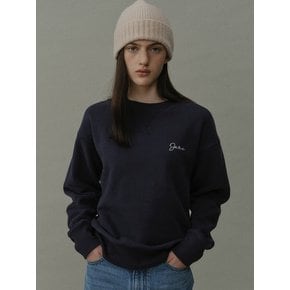 back print peachskin sweatshirts (vintage navy)