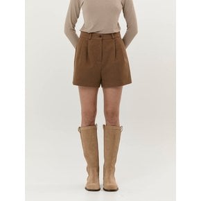 Wool peanut shorts (Camel, Brown, Black)