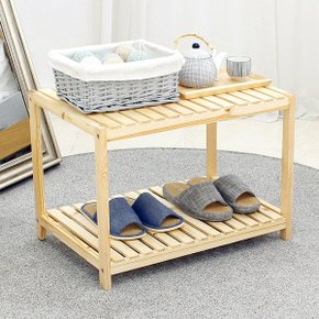 원목렌지대겸용수납장2단 수납선반 진열장 다용도