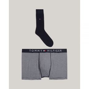 5219114 Tommy Hilfiger TH Original Trunks And Socks Gift Set - Ithaca  Desert Sky