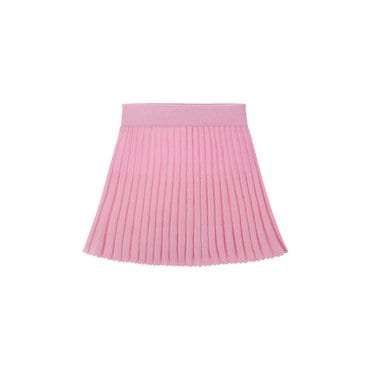 키앙 니트 플리츠 스커트(Pink)