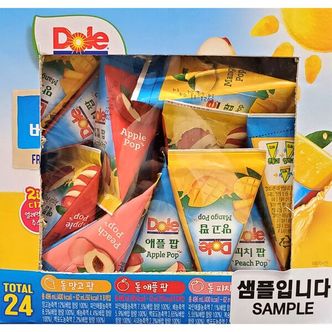  [Top100] Dole 후룻팝 얼려먹어도 주스로도 아이간식 62ml 24입