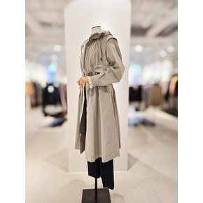 [파주점] [더아이잗컬렉션]플랩 장식 스트링 후드 트렌치 코트 CR3A0TC111